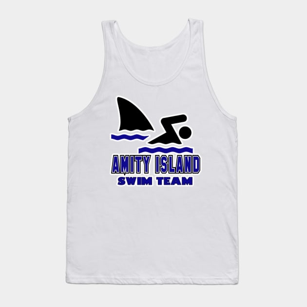 Amity Island Swim Team Tank Top by ZombeeMunkee